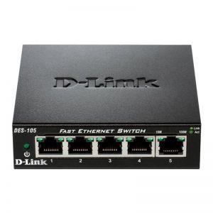 Switch D-Link DES-105 5x10/100Mbps Metal