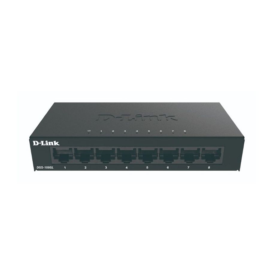 D-Link DGS-108GL Switch 8xGB Metal Plug&Play