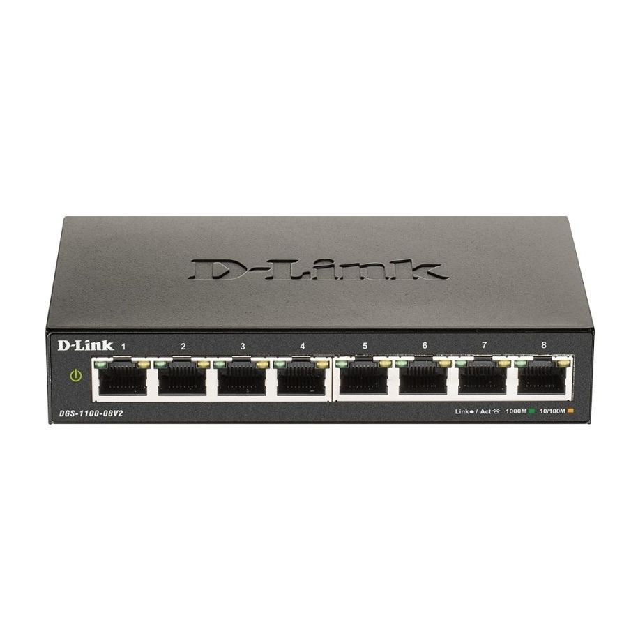 D-Link DGS-1100-08V2/E Smart Switch 8xGbE L2