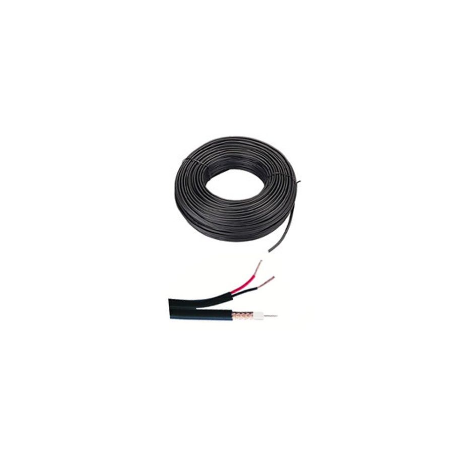 Bysecur BSC01209 Bobina de 100 metros de cable CCTV RG174 + alimentación