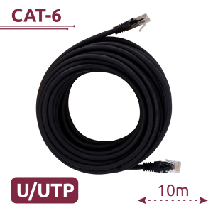 Safire UTP6-H-10BK - Cable UTP, Ethernet, Conectores RJ45, Categoría 6, 10…