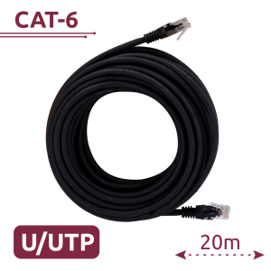 Safire UTP6-H-20BK - Cable UTP, Ethernet, Conectores RJ45, Categoría 6, 20…