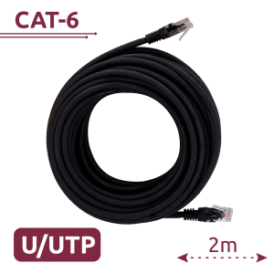 Safire UTP6-H-2BK - Cable UTP, Ethernet, Conectores RJ45, Categoría 6, 2…