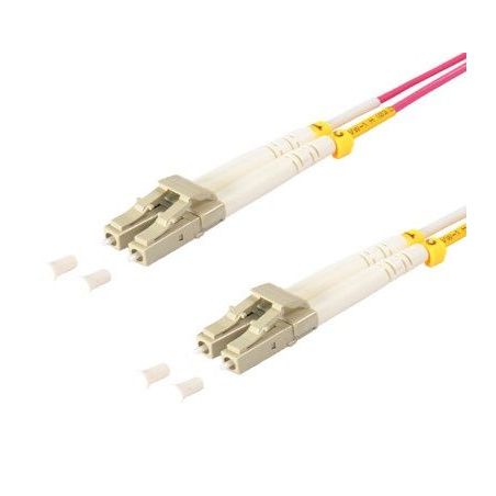 Fiber optic patch cable LC/LC Duplex 2m Violet, 50/125μ Multimode OM4