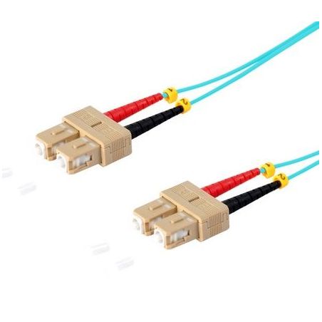 Fiber optic patch cable SC/SC Duplex 1m Blue, 50/125μ Multimode OM3