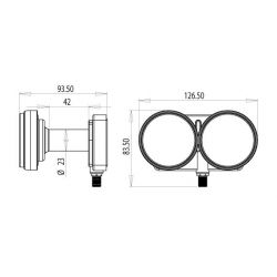 LNB Inverto Single Monoblock 23mm, 6° for 80cm dish