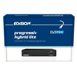 Edision Progressiv Hybrid Lite Récepteur terrestre et câble DVB-T2/C